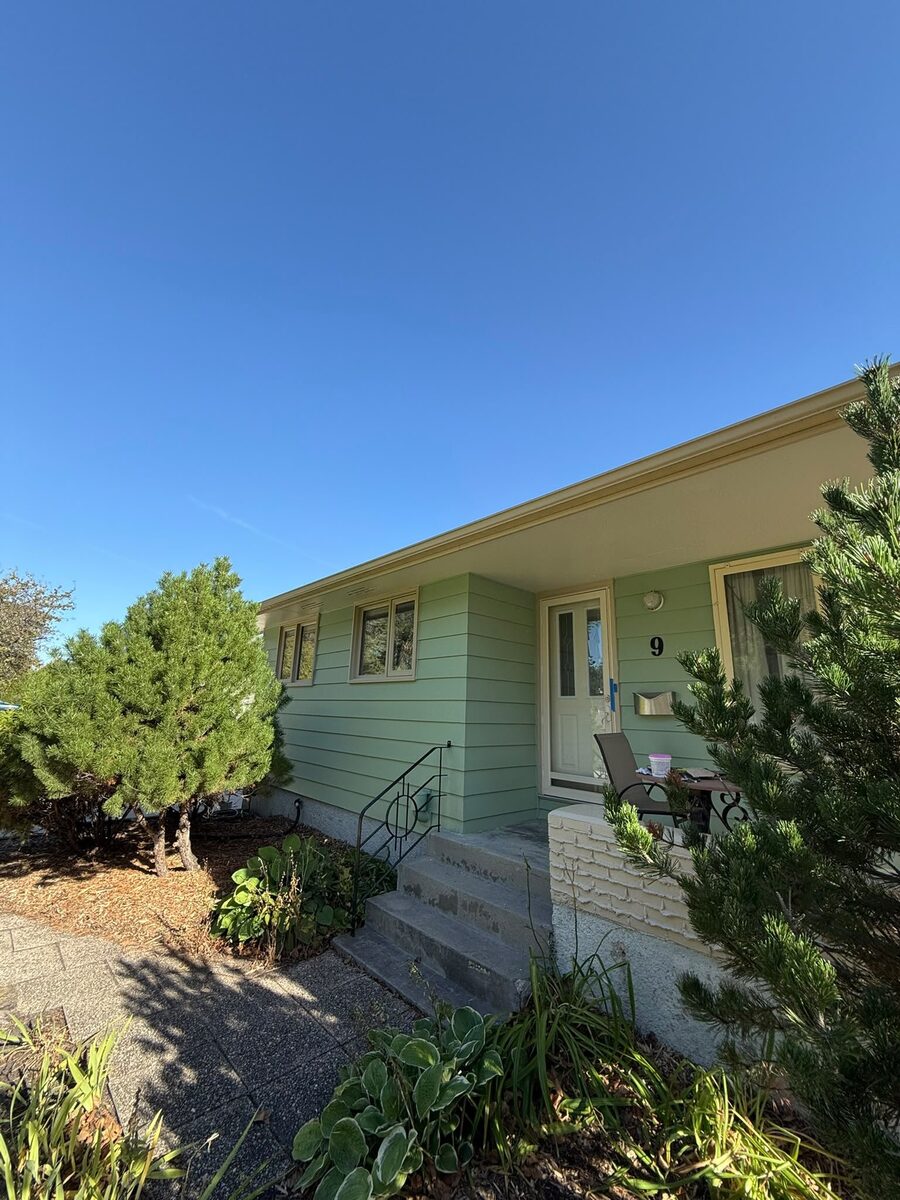 Full exterior repaint of a Calgary home, finished